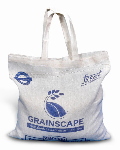 Grainscape Premium Telangana Sona Rice 900 gm. Bag - Naturally Harvested